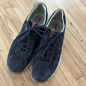 Prada suede sneakers